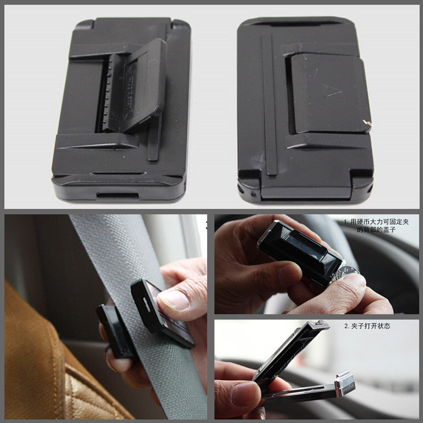 2x Car for Seat Belt Strap Adjuster Stopper Buckle Improves Comfort Safety