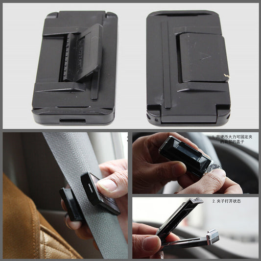 2x Car for Seat Belt Strap Adjuster Stopper Buckle Improves Comfort Safety