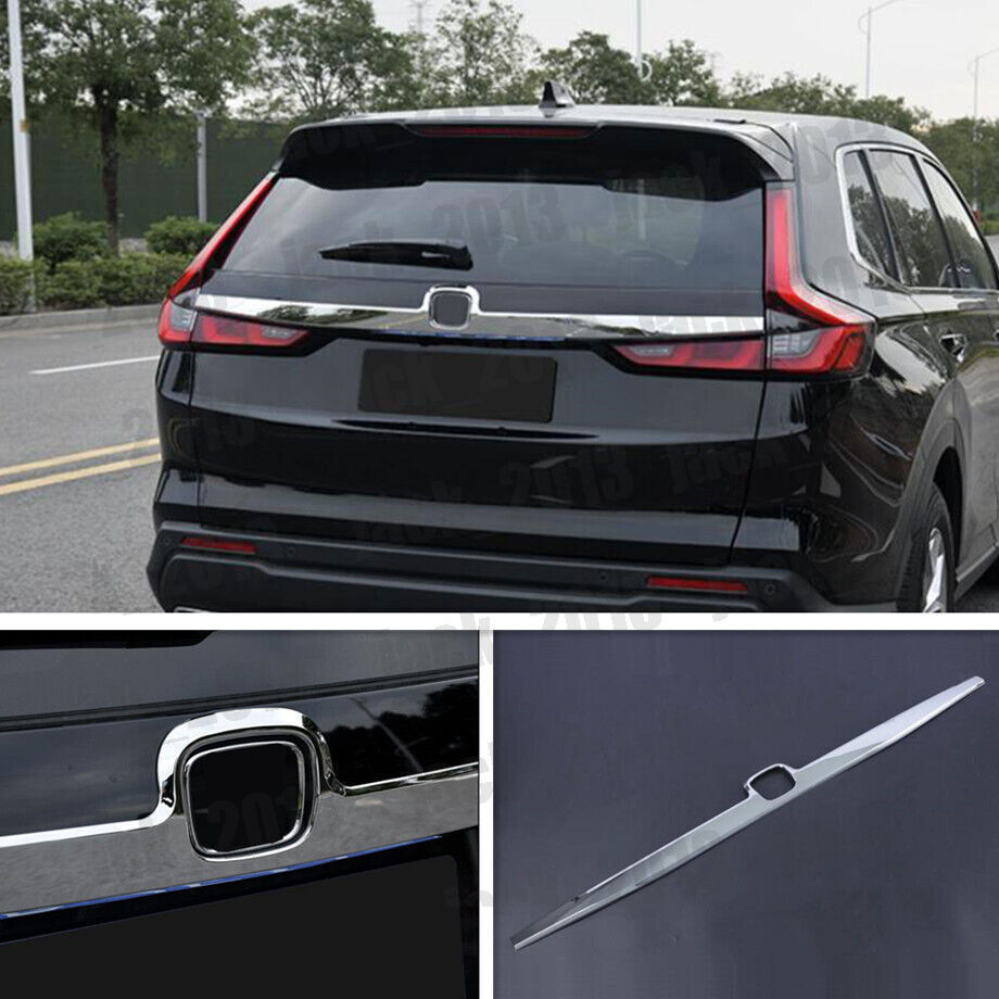 for Honda CR-V CRV 2023-2025 Chrome Rear centre Trunk Box Tail Gate Trim Strips