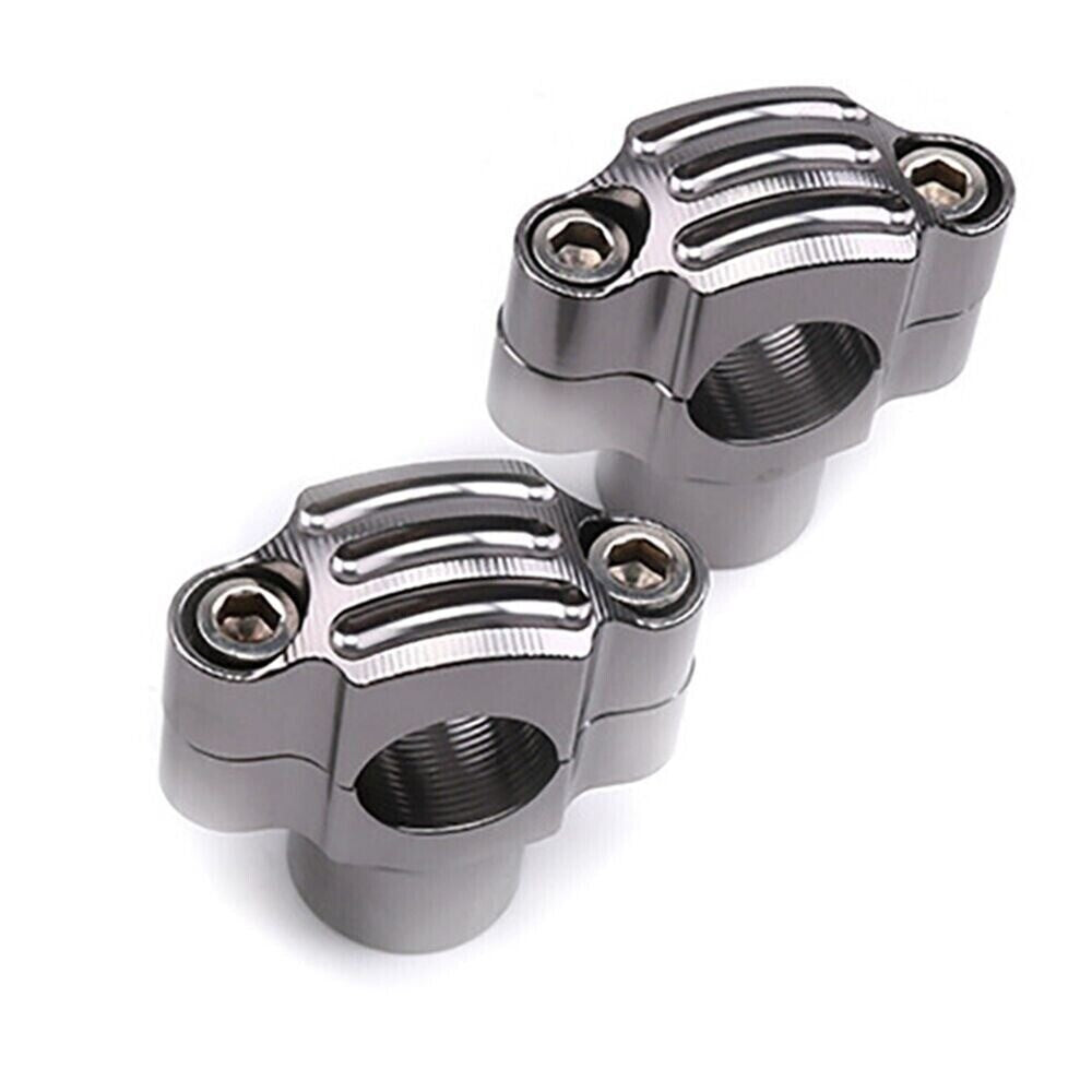 2x/set Motorcycle HandleBar Risers Adapter Handle Fat Bar Mount Clamps 7/8 22mm n