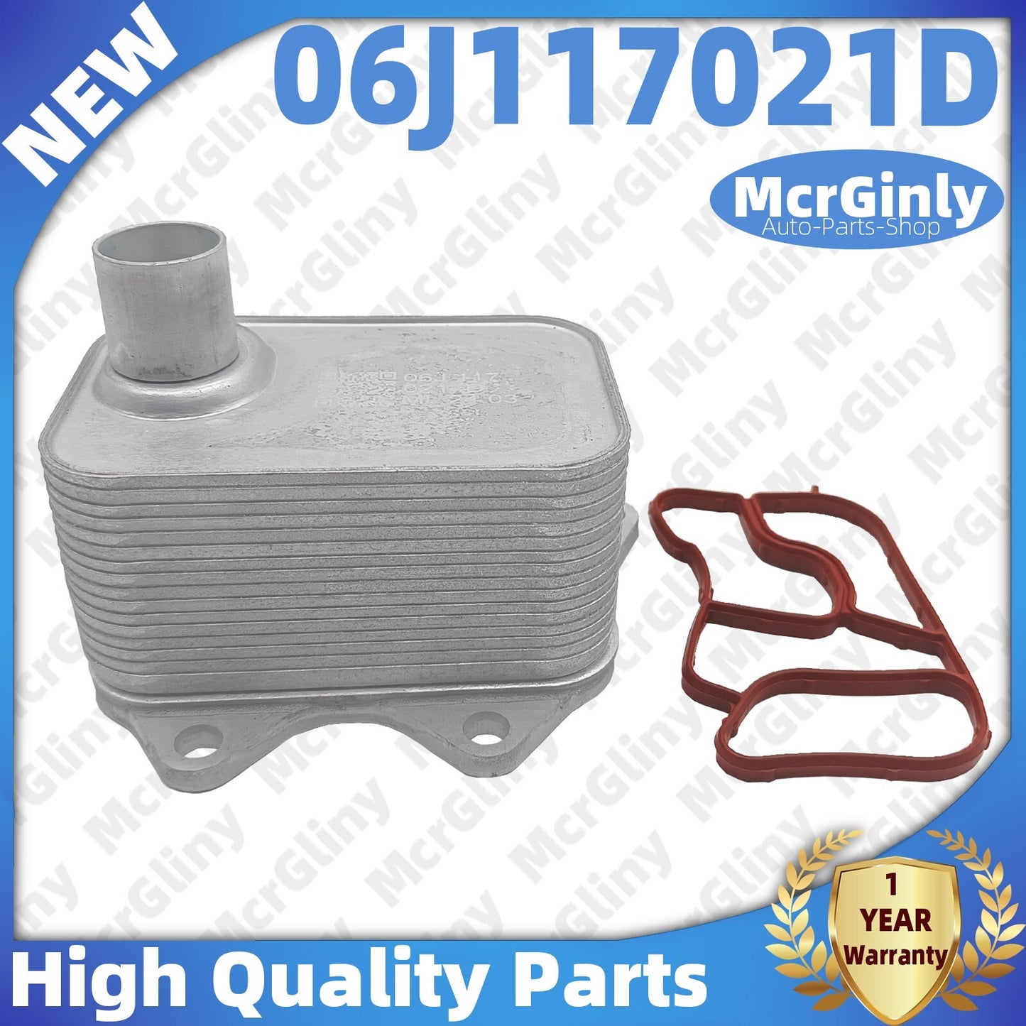 Engine oil cooler with gasket suitable for Golf , for Jetta , for Passat , for Audi A5, A6, Q5 #06J117021D- n