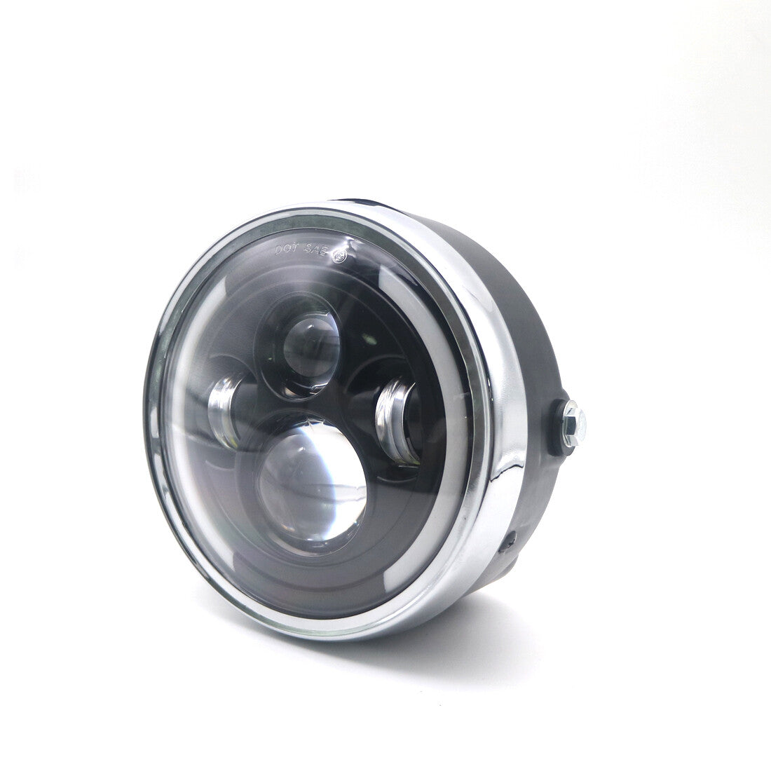 7LED Round Headlight With Angel Eye Light for Honda GN125 CG125 CB400 CB500 Q