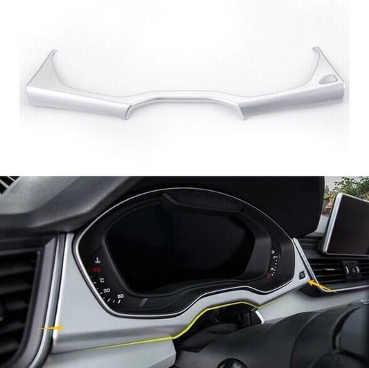 1P ABS Matt Silver Inner Instrument Panel Frame Cover Trim for Audi Q5 2018-2024