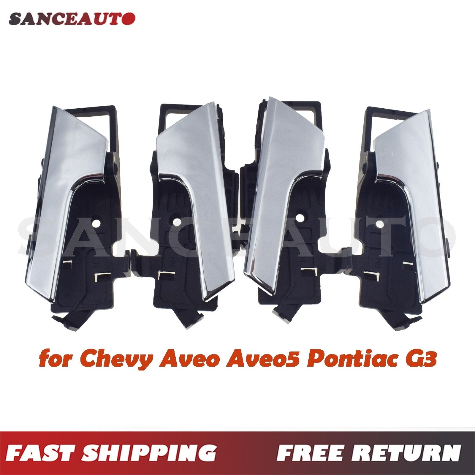 Chrome alloy interior door handles for 2007-2011 Aveo and 2009-2011 Aveo 5- n