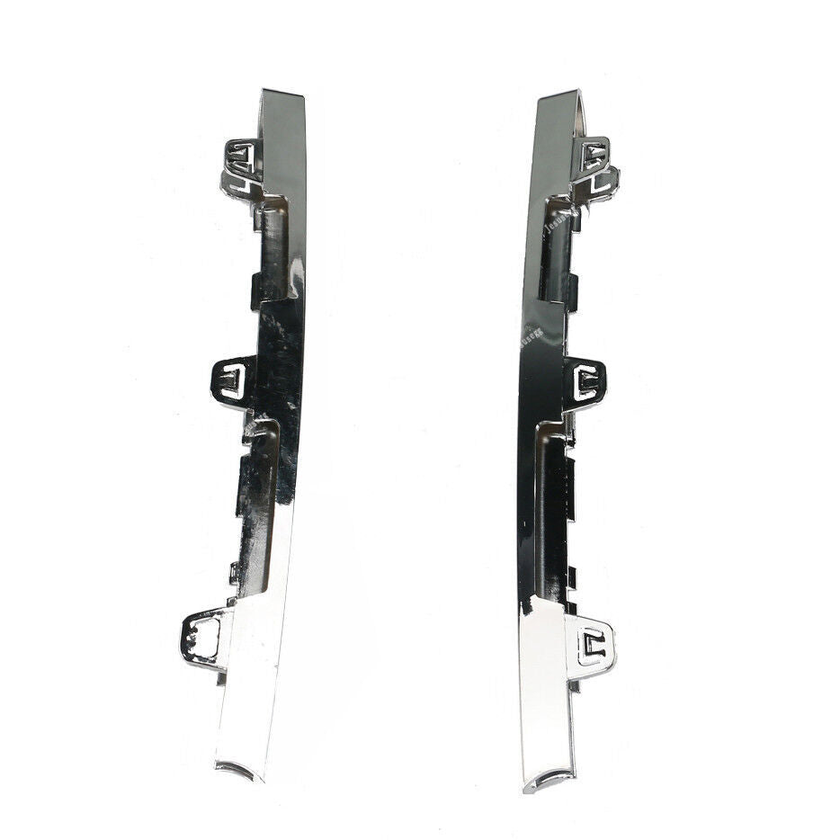 Pair Front Bumper Foglight Grille Cover Holder Trim for BMW 7 Series 2013-2015