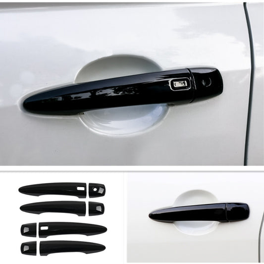 Gloss black front door handle cover trim for Nissan Rogue 2021 - 2023