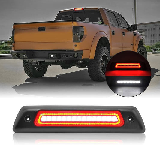 Smoked optical style for 09-14 F150 cab LED third brake light/cargo light - n