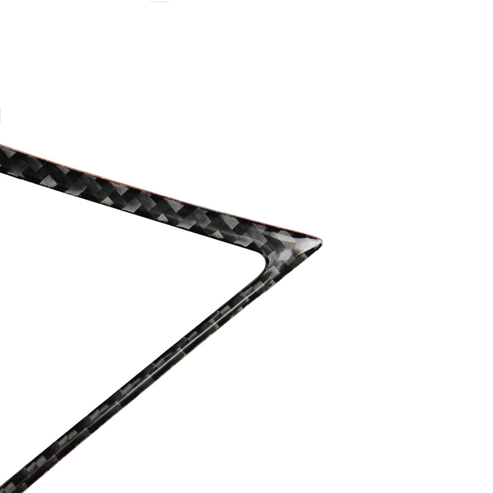 Pair Carbon Fiber Center Console Air Vent Outlet Decor Trim For Q50 Q60 2014-19