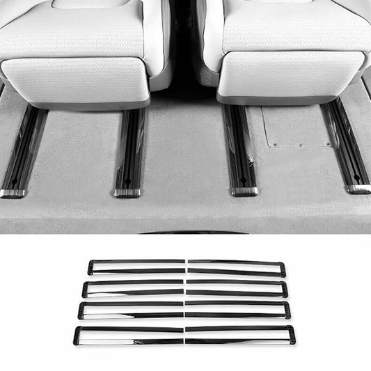 for Kia Carnival 2022-2023 Black for Seat Adjust Sliding Rail Guard Cover Trim 8pcs