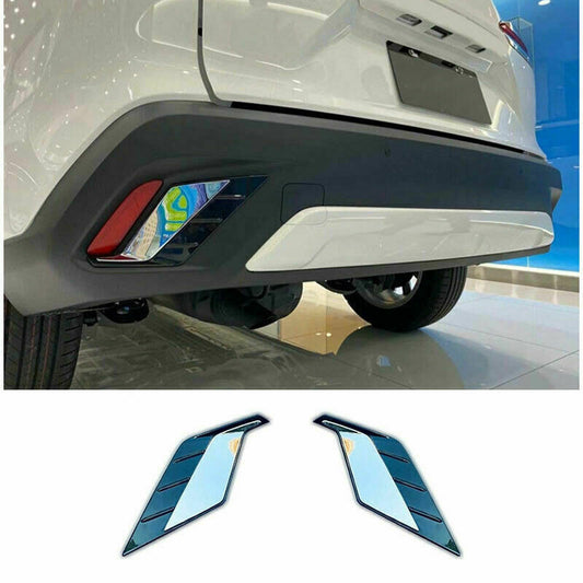 for Toyota for Corolla Cross 2022-2024 Chrome Rear Bumper Reflector Fog Light Cover