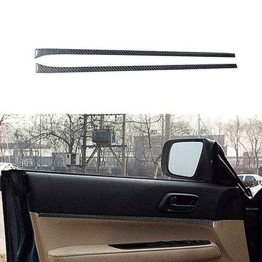 2Pcs Carbon Fiber Panel Trim Cover Interior for Mustang Mach-E 2021 2022 v