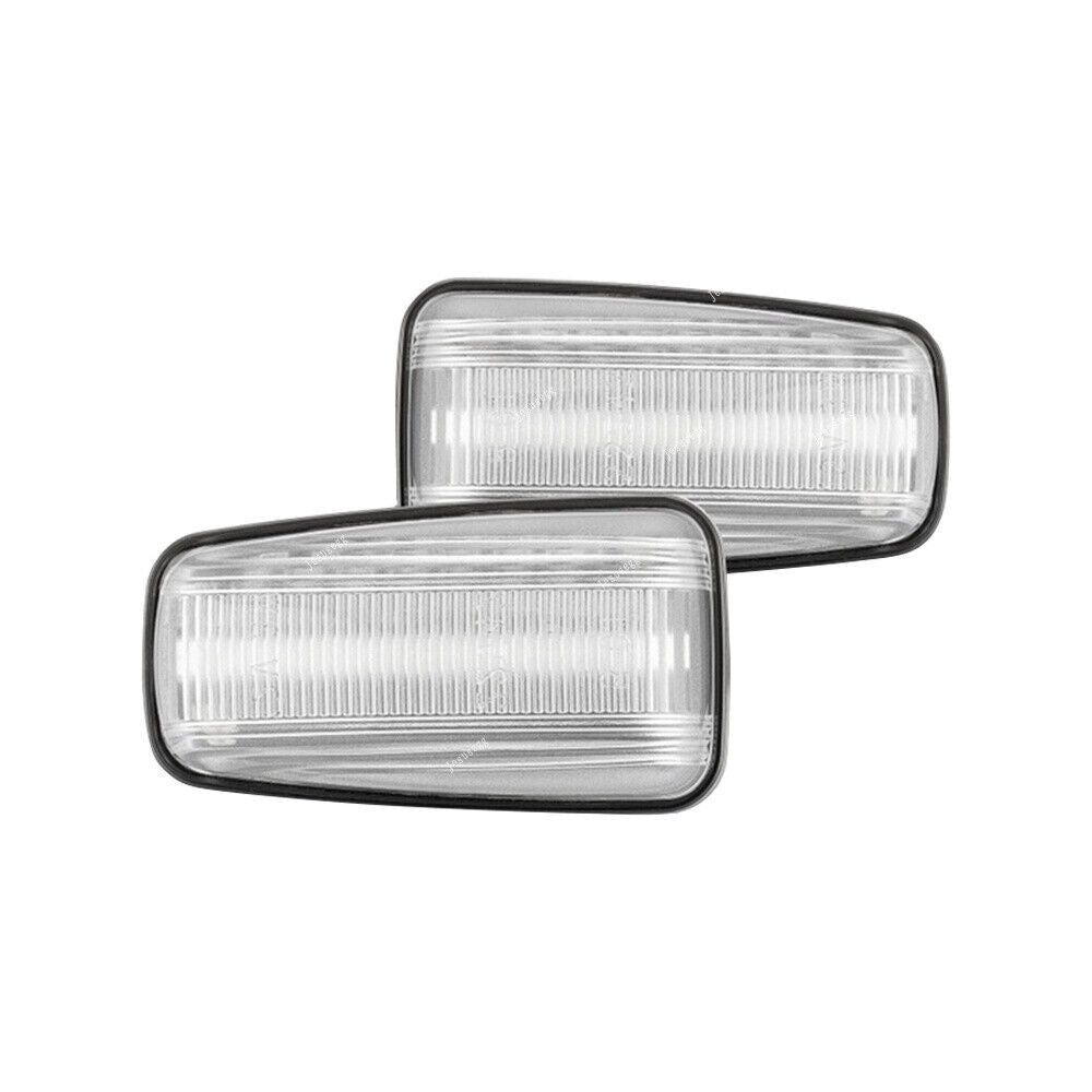 2Pcs Dynamic LED Turn Signal Side Light Indicator Clear for Peugeot for Fiat for Citroen