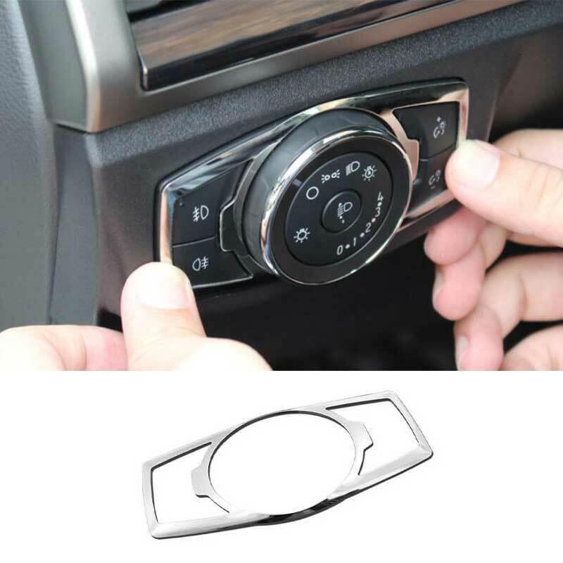 for Ford Mondeo Fusion 2013-2020 Chrome Steel Function Control Button Frame Trim