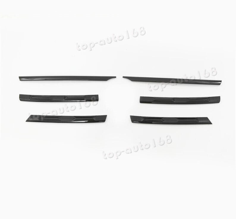 Piano Black Front Center Grille Grill Strip Trim for Volkswagen for Tiguan 2018-2021