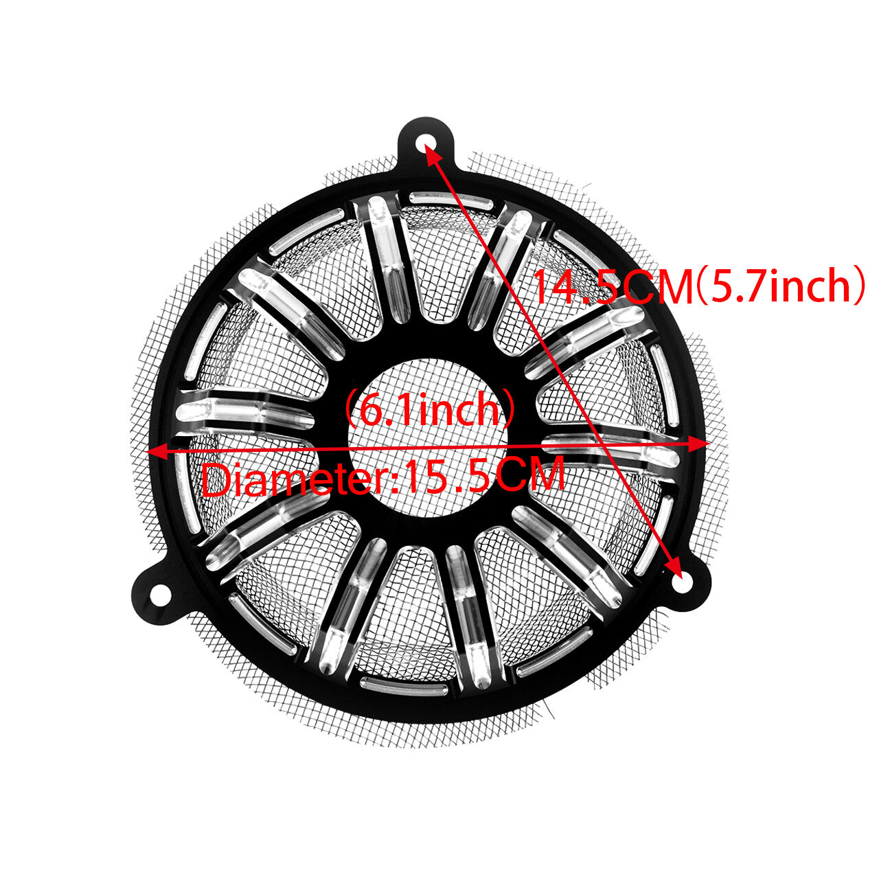 CNC Cut Front Speaker Grill Masks Cover Fit for Harley Touring Glide 2014-2021