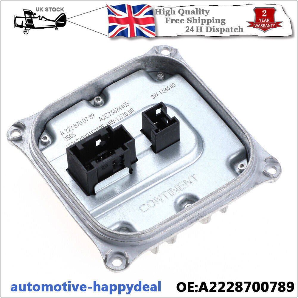A2129005424 A2228700789 for Mercedes W222 W212 Headlight Ballast LED Module UK