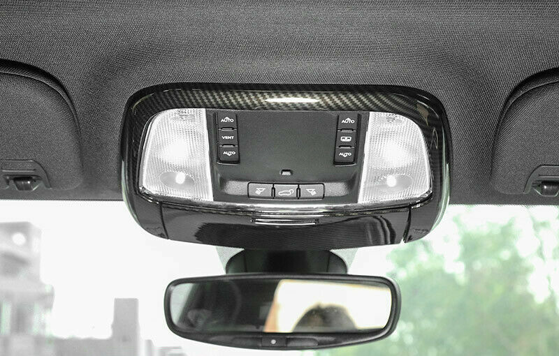 for Jeep Grand Cherokee 11-20 Carbon Fiber Front Reading Light Lamp Frame Cover
