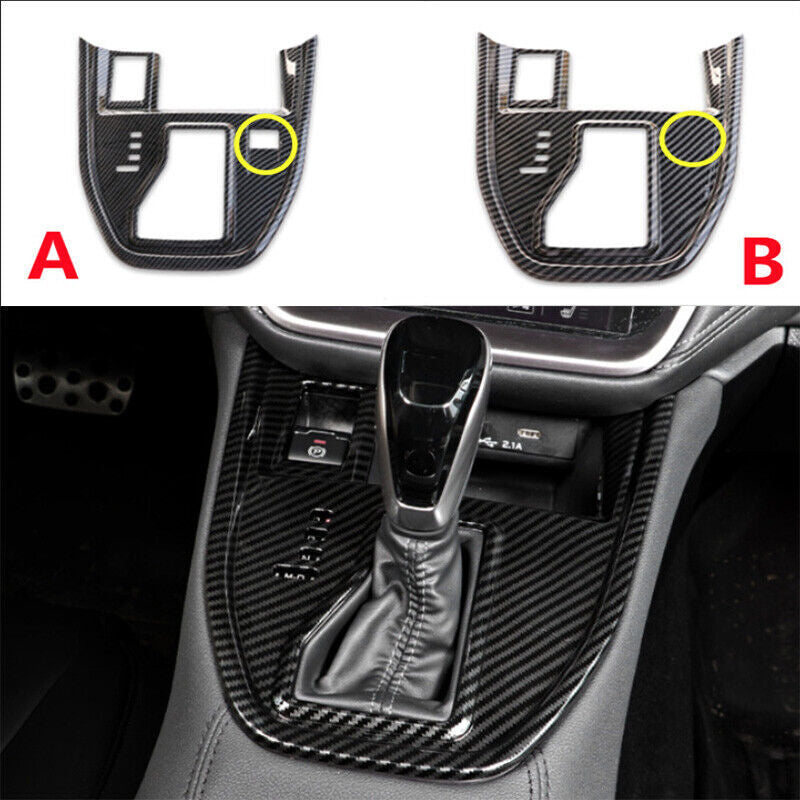for Subaru Outback 20-22 Carbon Fiber Interior Gear Shift Panel Frame Cover Trim