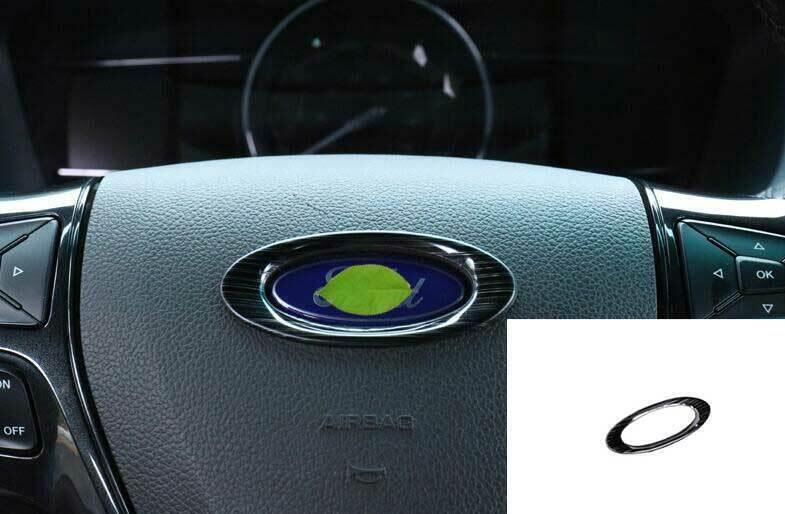 for Ford Explorer 2011 2012-2019 Black Steel Steering Wheel Sheet Ring Trim 1PCS