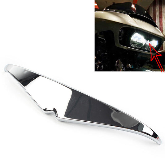 Fit for Harley Road Glide FLTRX FLTRU Front Motorcycle Headlight Eyebrow Eyelid Trim