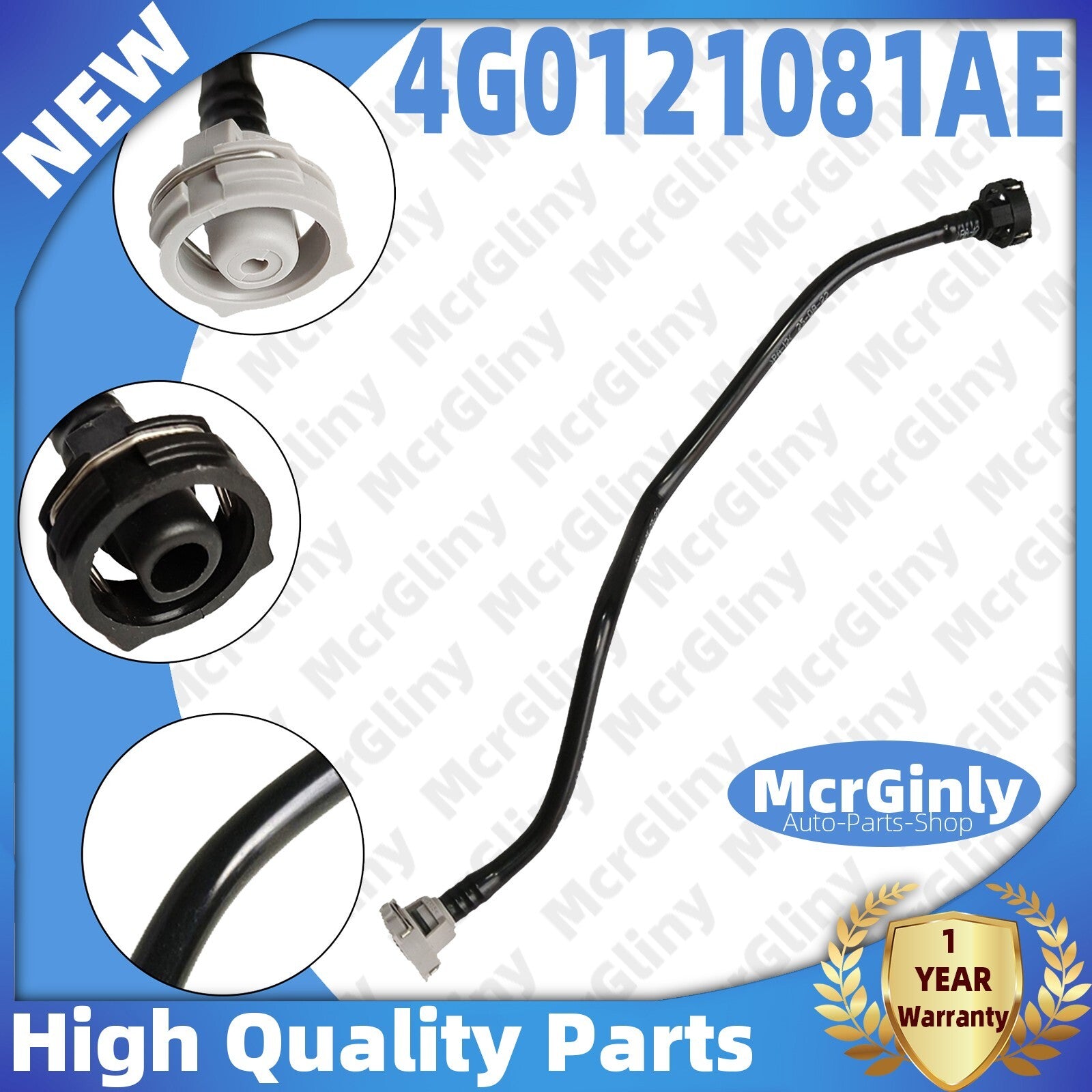 for Audi A6 A7 Quattro #4G0121081AE engine coolant overflow hose n