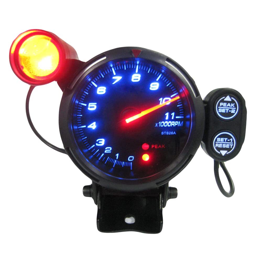 new RPM instrument panel with stepper motor and shift indicator, 3.5-inch 7-color LED car tachometer.