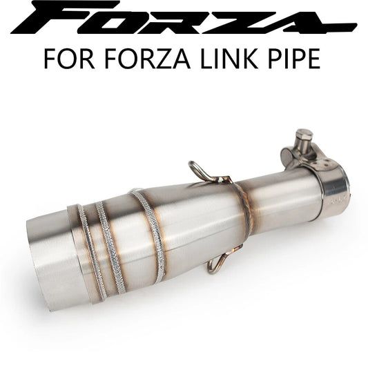 Motorcycle for Honda Forza 300/350 Stainless Steel Mid Pipe Slip-On Exhaust Link Kit
