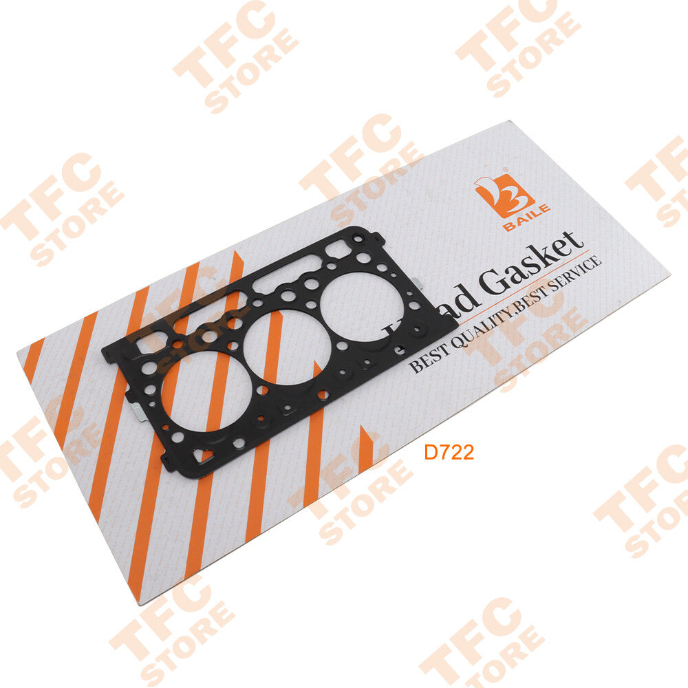 For Kubota D722 Full Head Gasket Set W/ Upper Lower Kit Fit Bobcat 316 320 322