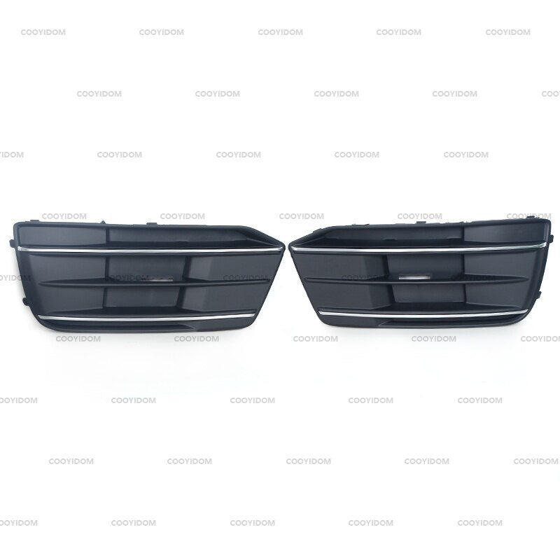 Pair Front Bumper Grille Fog Light Cover For Car Fit for Audi Q5 SQ5 2018-2020