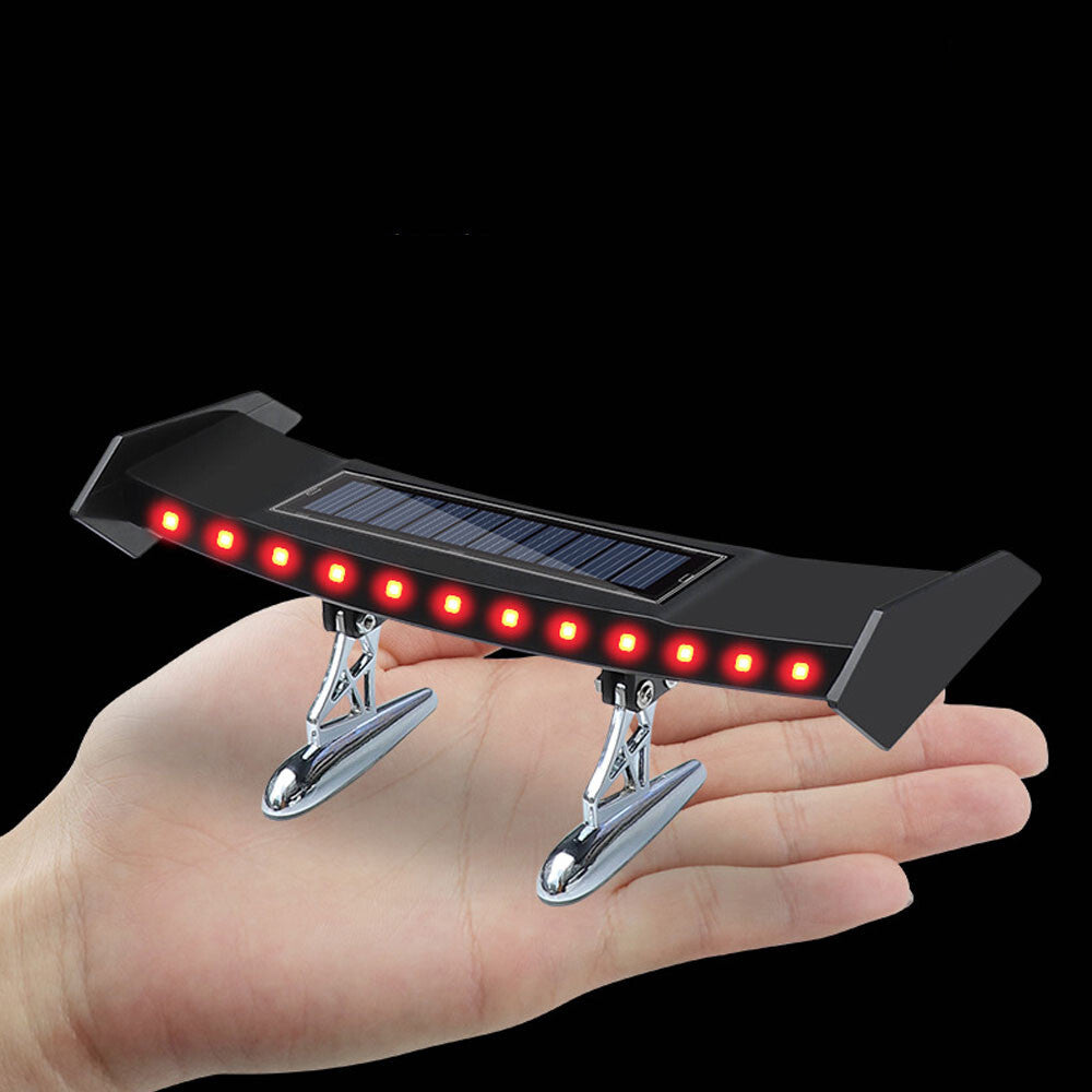 LED Car Tail Light Wing Flashing Warning Lamp Black Accessory With for Smart Sensor