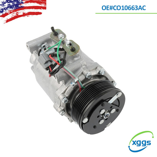 1X A/C Air Compressor For 2002 2003 2004 2005 2006 for Honda CR-V CRV CO10663AC NEW Q
