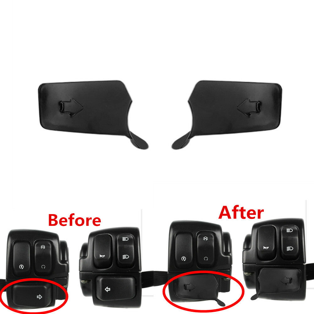 Extension Turn Signal Control Switch Cover for Harley Sportster XL Softail 96-18 Q
