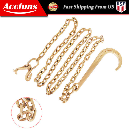 5/16 x 10 ft 70-class cable chain 15-inch for mini J-hook recovery damage shaft - n