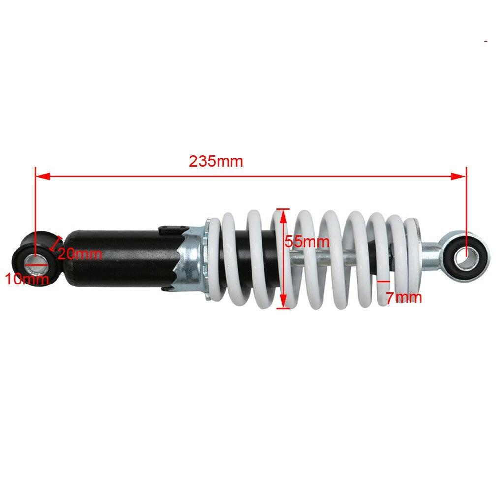 2 x 235mm 9.3-inch rear shock suspension all-terrain vehicle four- for mini bike go-kart Kazuma