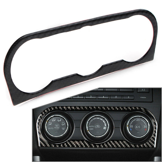 Carbon Fiber Console AC Switch Panel Trim Cover for Subaru Forester 2013 2014-18