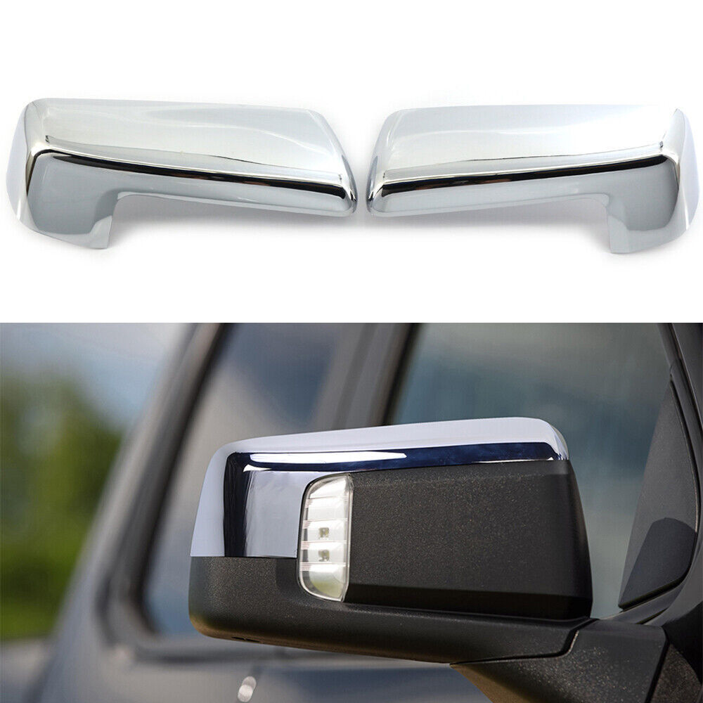 2-Piece Silver Upper Mirror Protector for 2019-2023 Silverado/ for GMC for Sierra JD- n