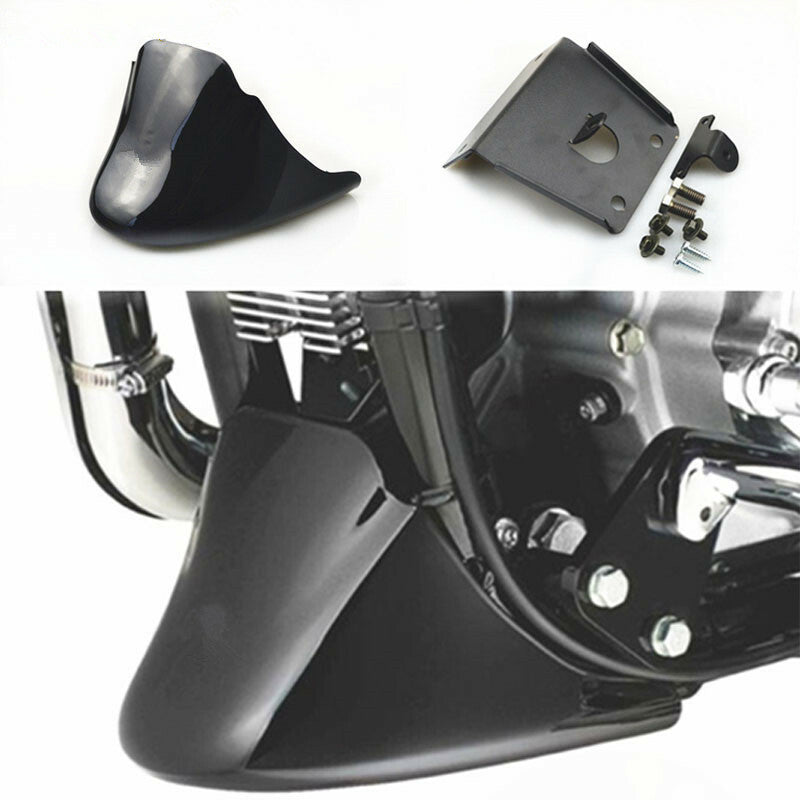Glossy Black Chin Fairing Front Spoiler for Harley Sportster XL 883 XL1200 04-14 Q