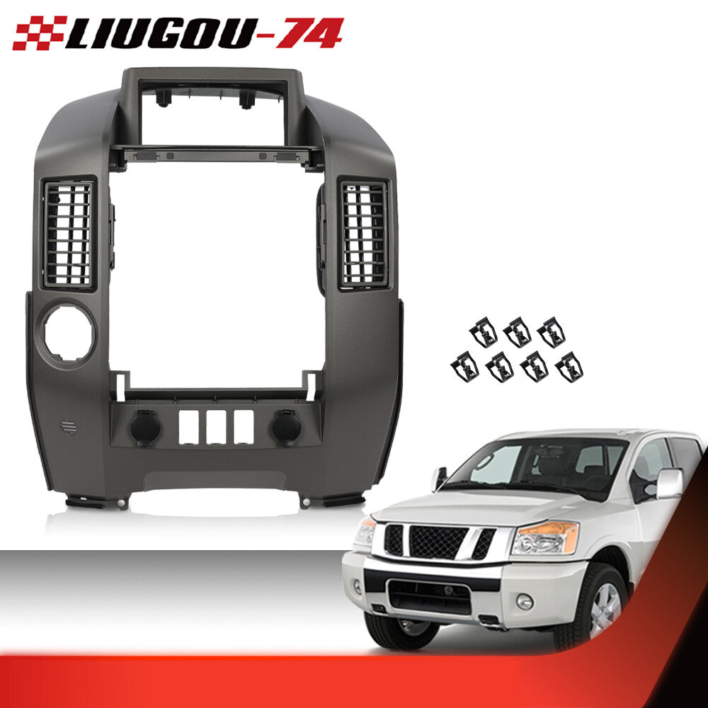 Dash Center Console Instrument Panel Cover Bezel Fits Armada Pathfinder Titan - v