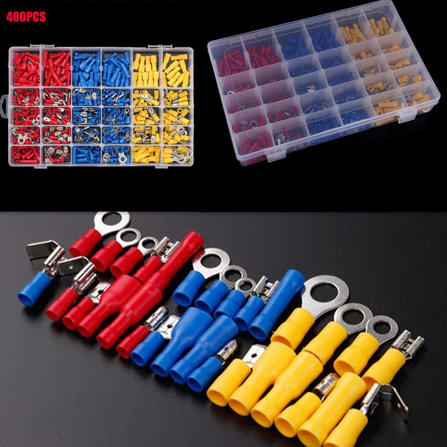 Assorted Insulated Terminals 13 Kinds Crimp Car Electrical Wire Cable Connector