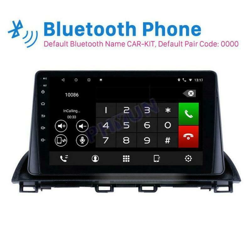Compatible with 2013-2018 for Mazda 3 Axela, 9-inch Android 9.1 stereo radio head unit, GPS with camera. n