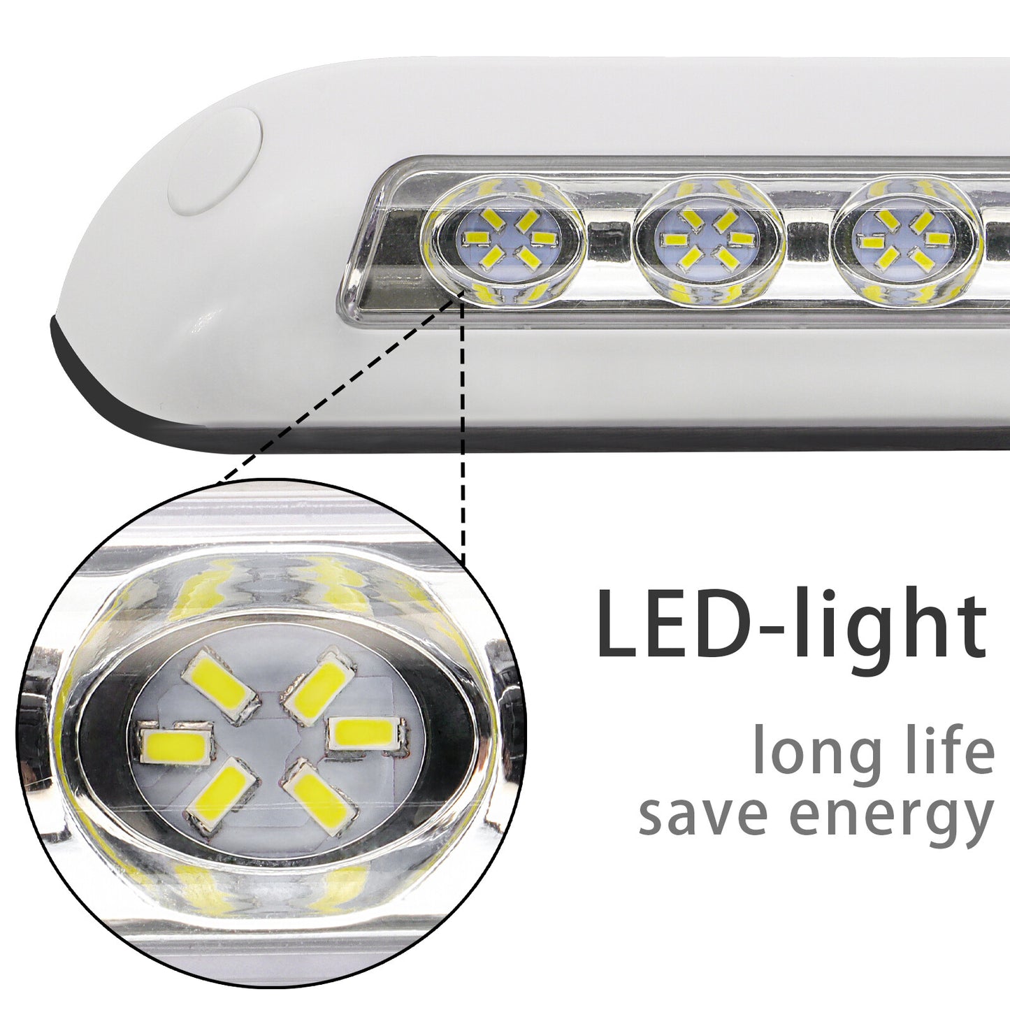 12V RV LED Awning Porch Light Exterior Interior Universal Lamp For Boat Caravan