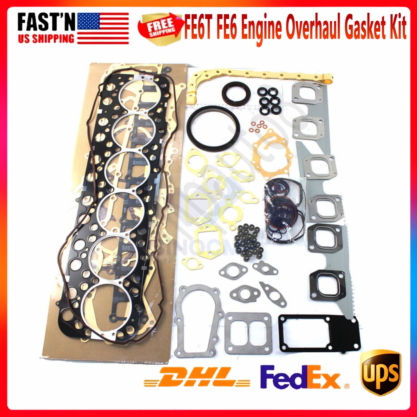 24 V Engine Overhaul Gasket Kit FE6T FE6 for Nissan Forklift 24V BUS Truck HC UD