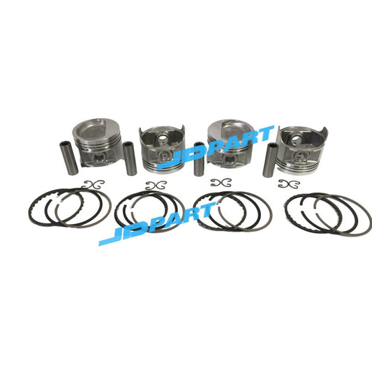 5K piston with piston rings STD is suitable for excavator engine parts.