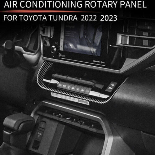 Carbon Fiber Center Console Dashboard Trim for Toyota Tundra 2022-23