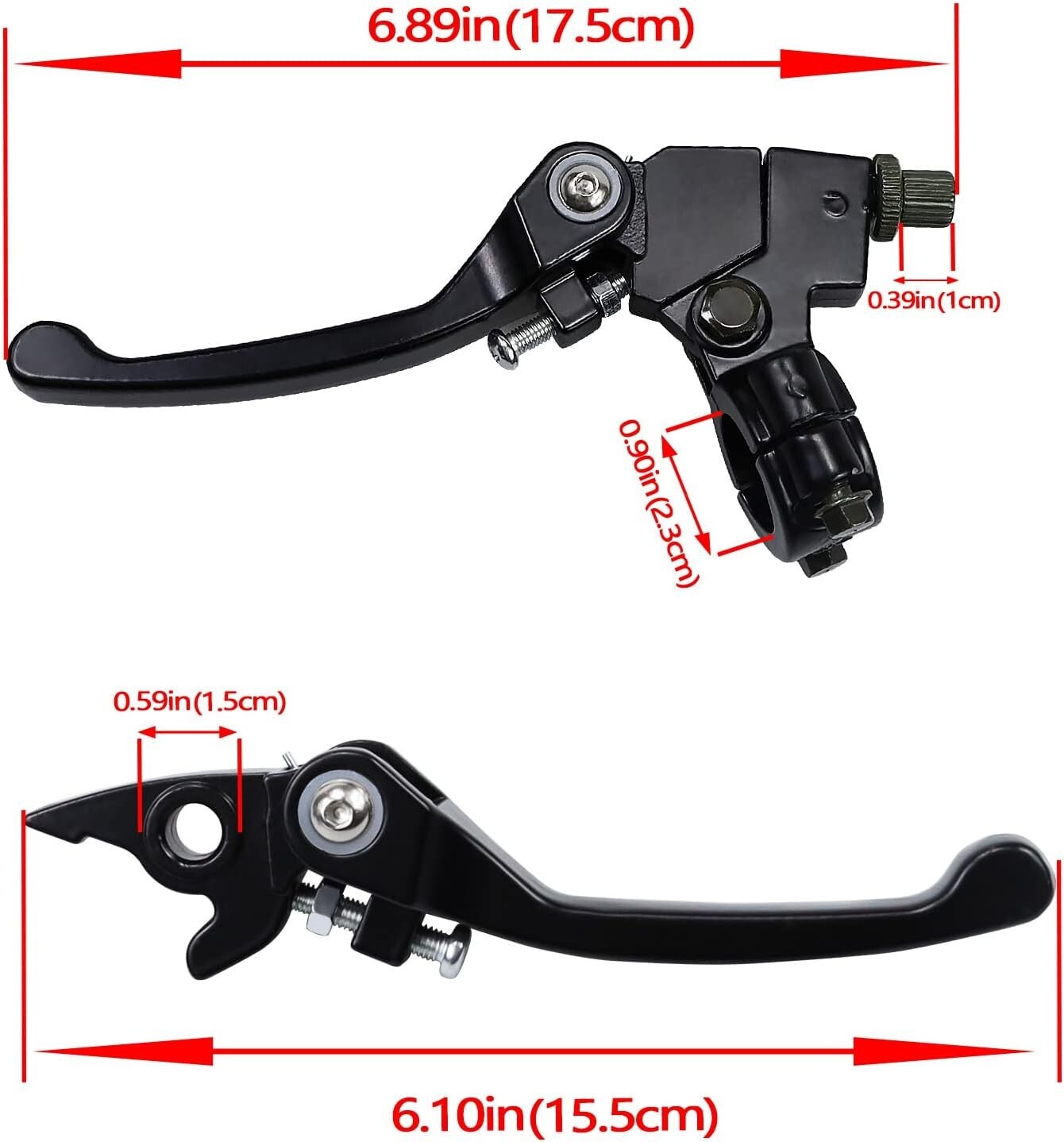 Black Brake Clutch Lever for 7/8 22mm Handle bar Apollo RFZ TaoTao SSR 125