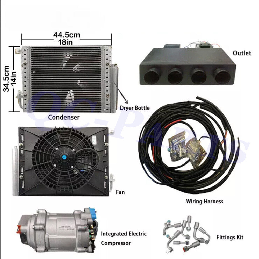 Suitable for electric air conditioner compressor air conditioning kit 404-000 12V cooling only