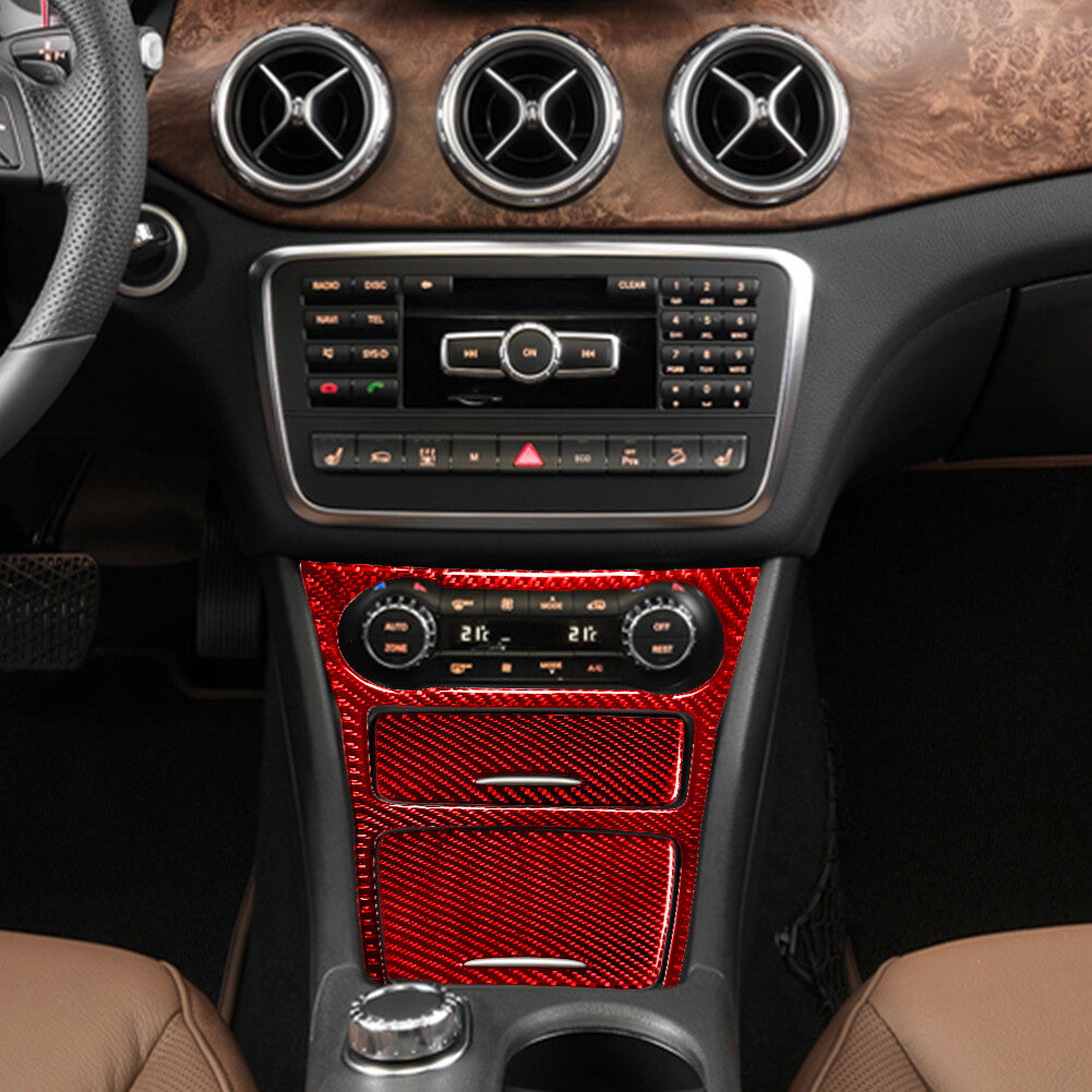 Red Carbon Fiber Storage Box Panel Cover Trim For 1998-04 Type A v