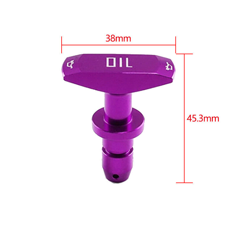 Aluminum Oil Dipstick Pull Handle for Ford 1999-2011 for Mustang GT V8 GT500 Purple