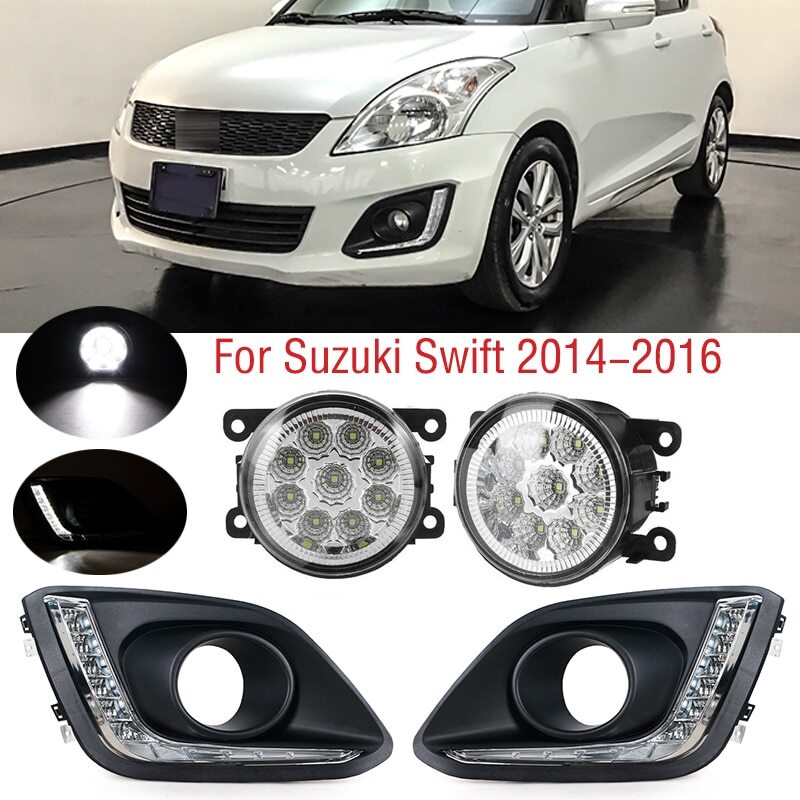 1 Set for Suzuki for Swift 2014-2016 LED Bumper Daytime Driving Running Lamp