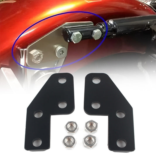 2x Black License Plate Bar Eliminator for Harley Road Glide King 97-08 FLT FLHR Q